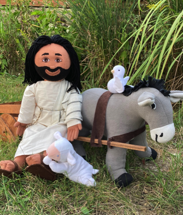 Brown Jesus Donkey Halo Toys